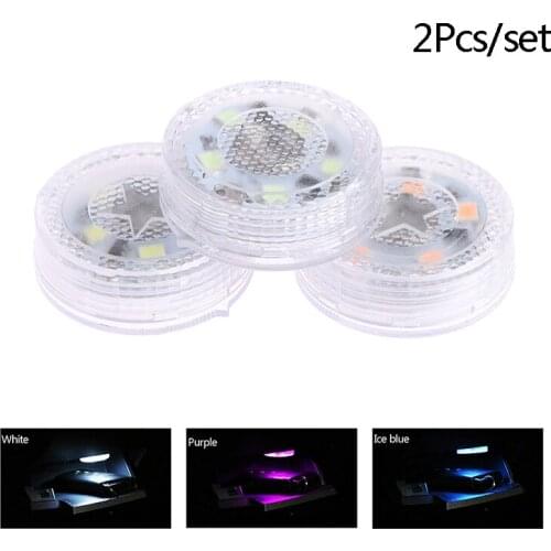 2Pcs Car Interior Light Mini Reading Lamp Auto Touch Night Light Car Roof Ceilin