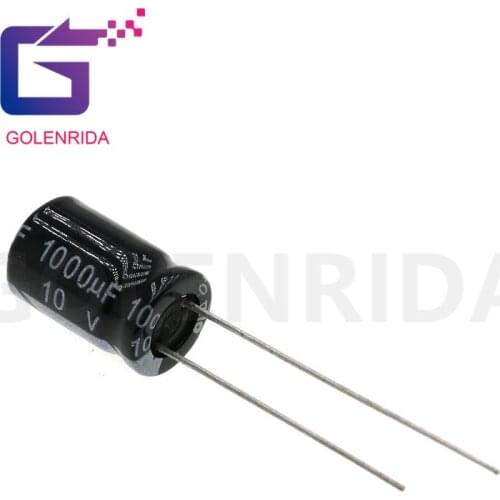 20PCS Electrolytic capacitor 10V1000uF 8*12 1000UF 10V aluminum electrolytic capacitor