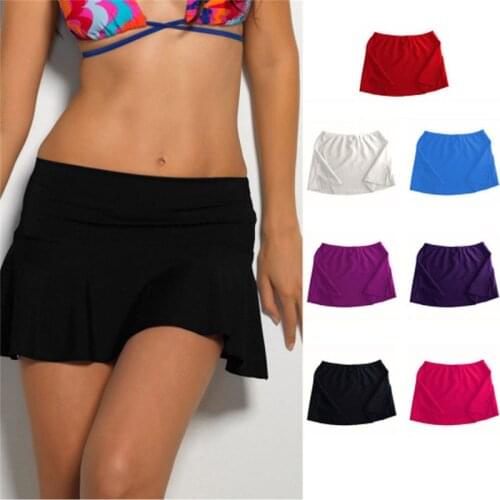 2019 Summer Sexy Women Swimming Wear Bikini Cover Up Sheer Beach Mini Wrap Skirt Sarong Pareo Shorts