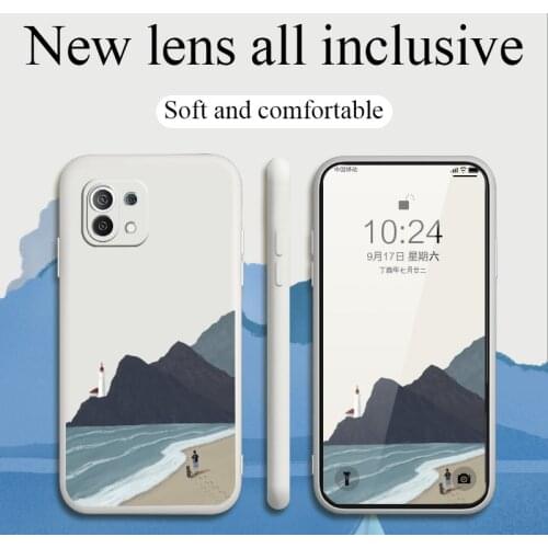 Lonely Sailboat Phone Case For Xiaomi Mi 11 10T 10T Pro 10 S lite Ultra 9T 9 8 Note 10 Pro Poco F3 F2pro X2 Liquid Cover