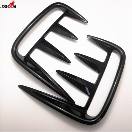 Black & Silver Car Front Fog Light Lamp Cover Trim Fender For Land Rover Discovery 5 ( 2017 ) 2pcs/set