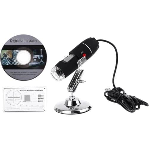 1600X Camera 8LED OTG Endoscope USB Digital Microscope Magnification with Stand