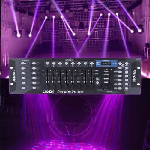 Disco Light Party Lights Controller 192 Channels DMX512 Controller Console for Party DJ KTV Bar Home Disco Stage Light