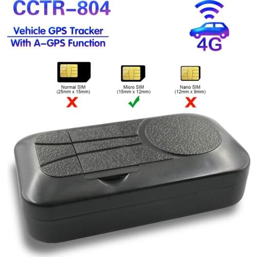 CCTR-804 4G GPS Tracker With Shock-alarm Power-saving Built-in-G-sensor Fast GPS Locating Add A-GPS Function Intelligent Control