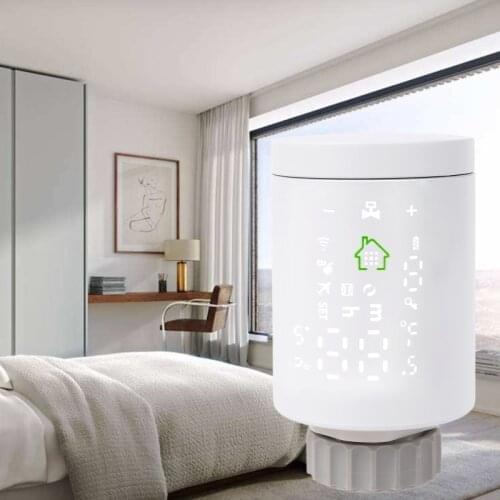 HY368 Wifi Zigbee3.0 TRV Thermostat - Valve Thermostatic Radiator Controller Heater Google-Home Alexa Voice & APP Remote