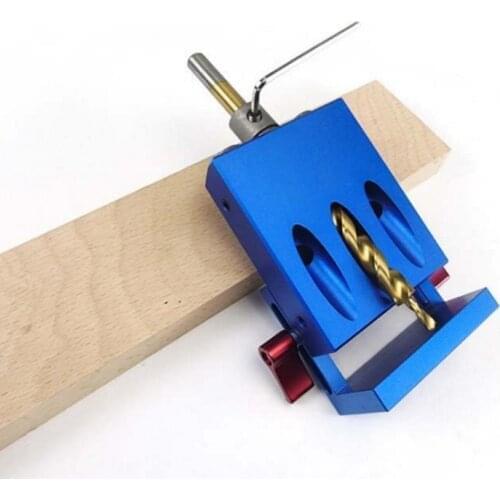 Mini Style Pocket Hole Jig Kit System For Wood Working Joinery 9.5mm Step Drill Bit & Accessories Wood Work Tool Set With Box