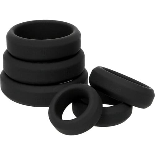 Penis ring elastic cock ring delayed ejaculation male adult products silicone sex toys 6 sizes