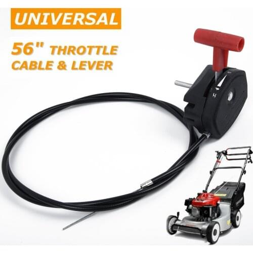 142cm 56 Inch Alloy Throttle Cable & Choke Lever Control Handle Kit For Lawnmower Garden Tools Lawn Mower Accessories