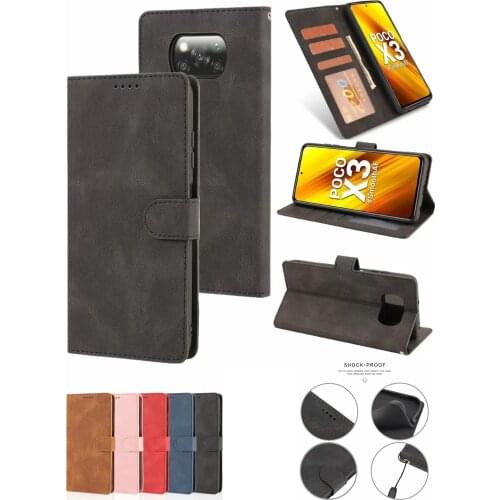 Flip Wallet Phone Case For Xiaomi POCO X3 F3 10T Pro Lite Redmi 8 8A 9 9A 9i Note 8 8T 9 10 S Pro Max Leather Case Protect Cover