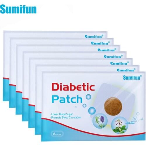 Sumifun 48pcs Diabetic Patch Natural Herbal Cure Lower Blood Glucose Treatment Blood Balance Burning Fat Medical Diabetes Patch