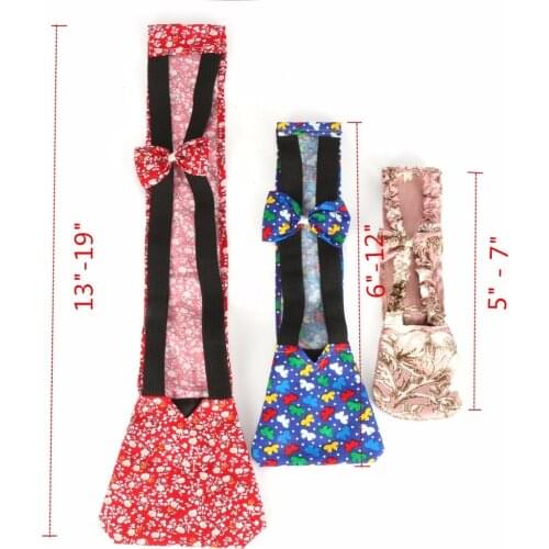 Color Random 3 Sizes Pet Diaper Adjustable Sanitary Washable Female Goose Duck Chicken Poultry Cloth Diaper For Farm