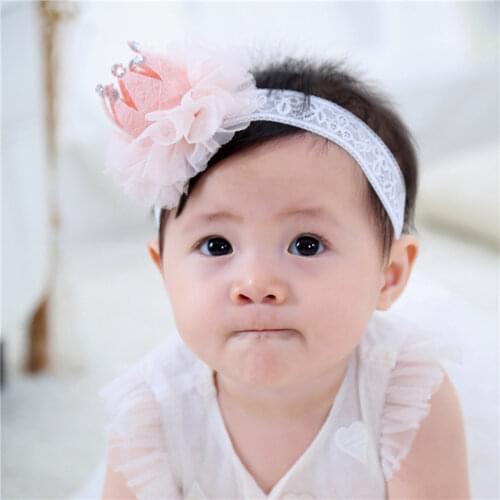 Baby Girl Headband Bow Newborn Baby Kids Flower Crown Soft Elastic Tiara Hair Band Headband Baby Girl Accessories Birthdays