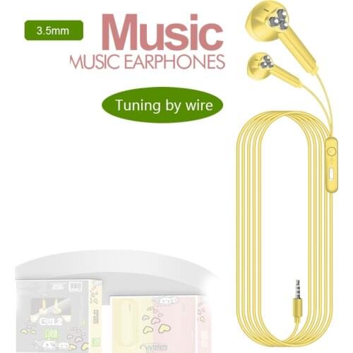 Wire Earphone With Mic U59 In-Ear Headphone Noise Canceling 3.5MM Wired Computer Gaming Headset Sport Music For All Phone/PC/Pad