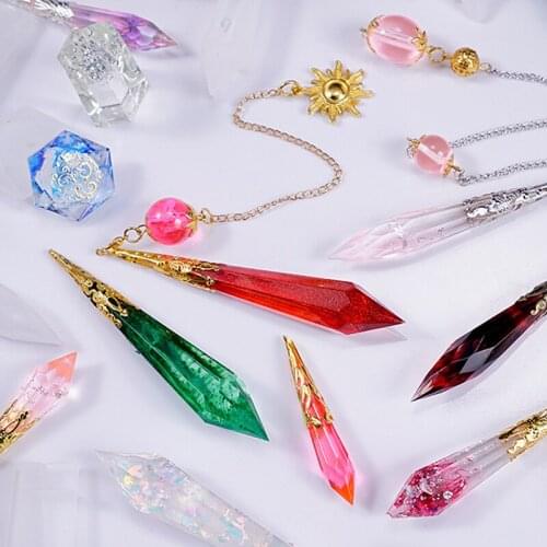 DIY Crystal Epoxy Mold Fashion Ornaments Sweater Pendant Making Silicone Mold Necklace Jewelry Finding Making Tool