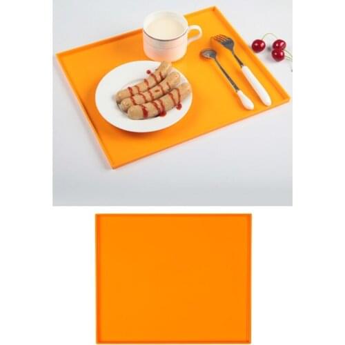 Rectangular Flexible Baking Tray Swiss Roll Cake Mat for Swiss Roll Baking Cookie Mold Silicone Placemat Childrens Table
