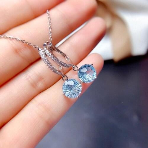 Topaz Earring 925 Sterling Silver 100% Natural and Real Topaz Earring For Engagement