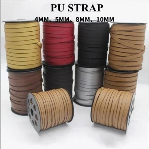 7 colors Faux Leather Cord/lace/strip/string suede cord PU 3/4/5/8/10mm DIY accessory Necklace Bracelet free shipping 45 yard