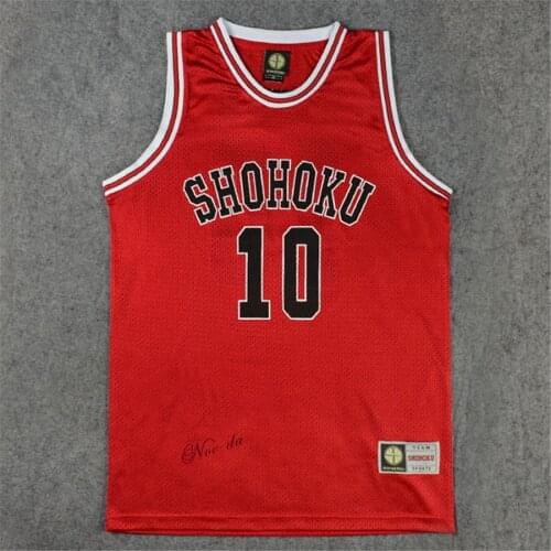 Shohoku School Basketball Team Kaede Rukawa Sakuragi Hanamichi Jersey Tops T Shirt Sports Wear Slam Cosplay Costume