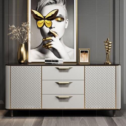 Light Luxury Sideboards Cabinet Simple Porch Cabinet Northern European Neo-Classical Hall Cabinet American Shoe Cabinet Locker