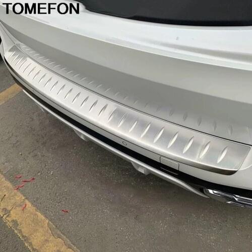TOMEFON For BMW X5 F15 2014-2018 X5 G05 2019 Rear Trunk Bumper Tail Door Protect Step Panel Sill Plate Cover Trim Accessories