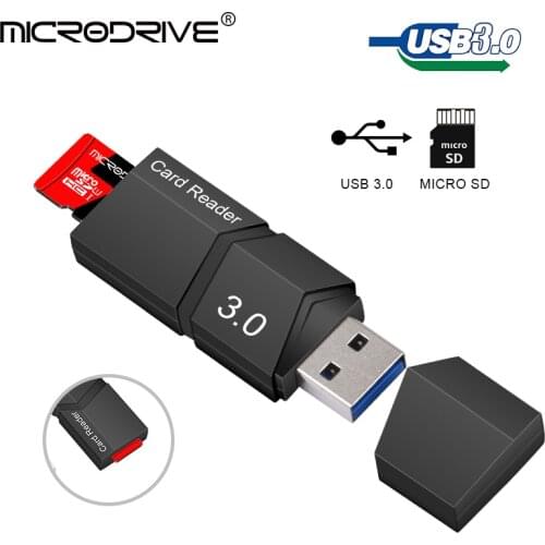 MicroDrive Brand micro sd card reader high quality smart card reader USB 3.0 SD / TF card reader free shipping