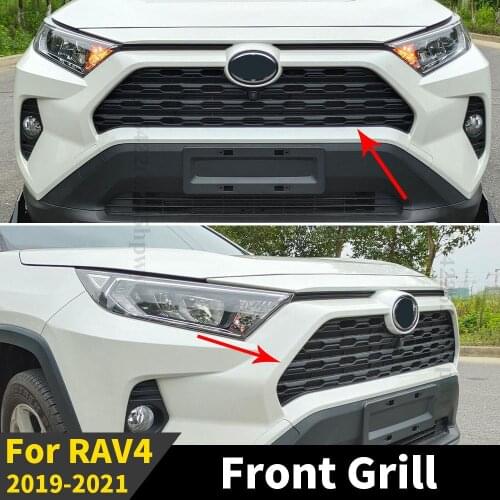 Replacement Facelift Perfect Match Front Grille Racing Grill Bumper Grill Hood Mesh Sport Tuning For Toyota RAV4 2019 2020 2021