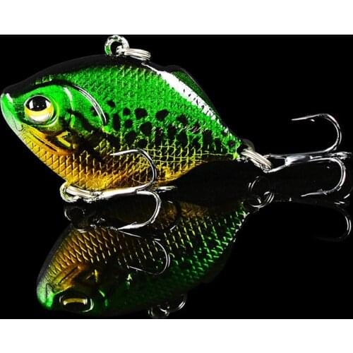 1Pcs VIB Vibration Fishing Lure 4.5cm 8.5g Sinking Crankbait Underwater Winter Ice Fishing Artificial Hard Bait Lure Pike Trout
