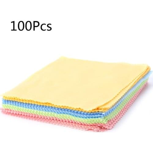 100PC Clean Polishing Cloth for sterling Silver Gold Platinum Jewelry Anti Dust