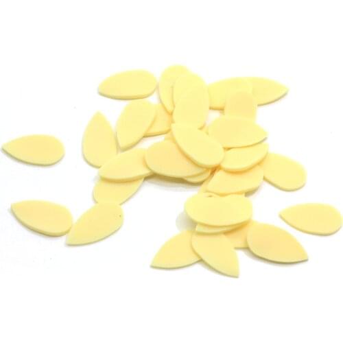 200/500pcs Wholesale 8*15MM Polymer Clay Sprinkes Kawaii Cheese Melon Seeds Charms Cute Dollhouse Food Polymer Clay