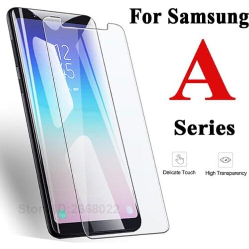 A8 2018 protective glass on the for samsung a6 plus 2018 a 6 8 galaxy a6plus a8plus 6a 8a screen protector tempered glas film