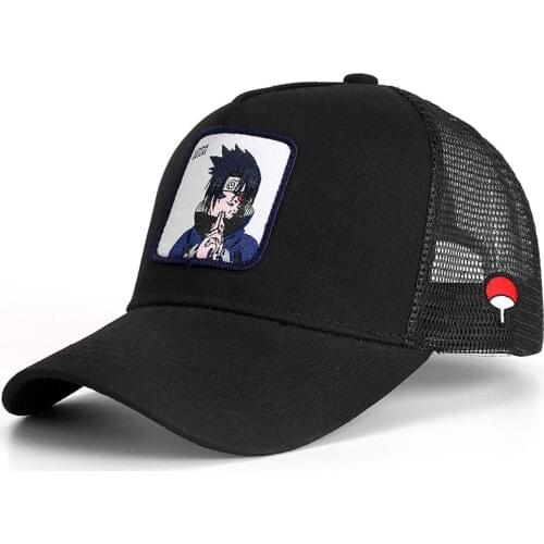 NARUTO New Brand UCHIHA SASUKE Anime Snapback Cap Cotton Baseball Cap Men Women Hip Hop Dad Mesh Hat Trucker Dropshipping