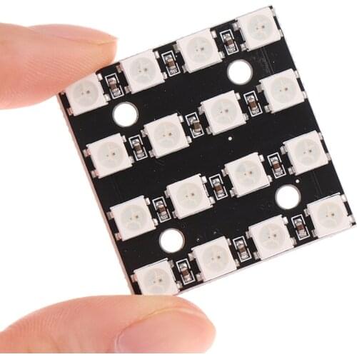 CJMCU-2812 WS2812B-4*4Bit RGB LED Lamp Panel Module 5V 16Bit Rainbow LED Precise