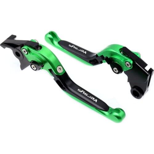 For KAWASAKI Versys 650 Versys650 2009-2014 Motorcycle Accessories Folding Extendable Brake Clutch Levers LOGO Versys
