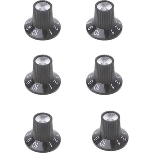 Knob Button Guitar Amplifier AMP Volume Tone Control Knob Skirted Aluminum For FD Parts guitar accessories