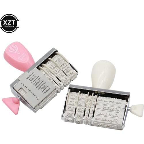 Creative Date Self-Inking Rolling Stamps DIY English Greeting Scrapbooking Planner Diary Cute Seal Decoration Tool Mini Stamper