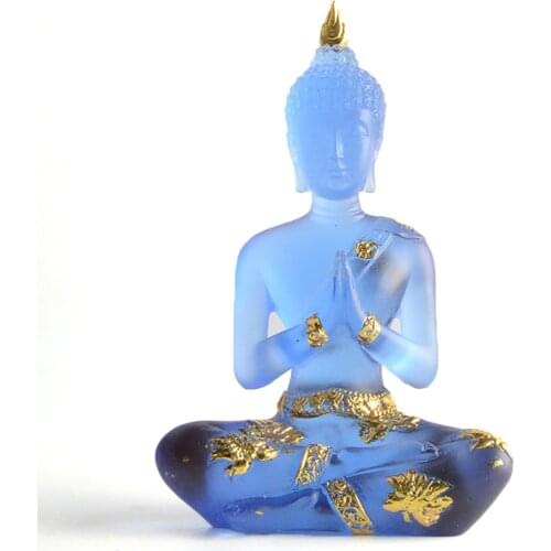 Mini Sitting Buddha Home Decoration Resin Buddha Crafts Decoration Antique Home Decoration