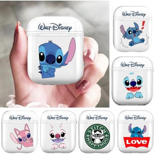 Stitch Design Soft Silicone Cases For Airpods 1/2 Protective Bluetooth Wireless Earphone Cover For Air Pods Charging Box Bags