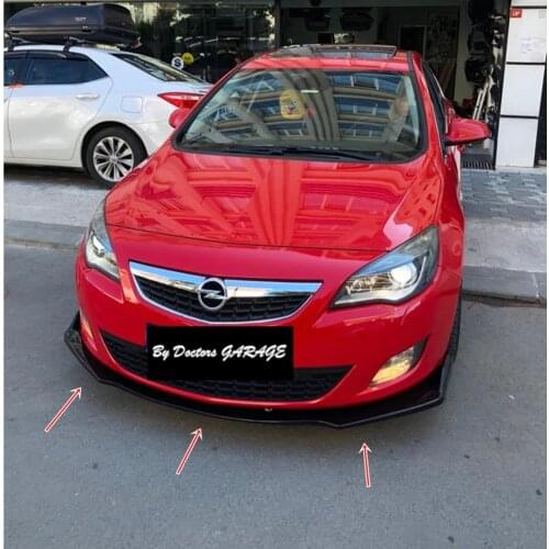 Front Bumper Attachment For Opel Astra J 2009 2010 2011 2012 2013 2014 2015 Front Lip Diffuser Car Auto Accessory Car-styling