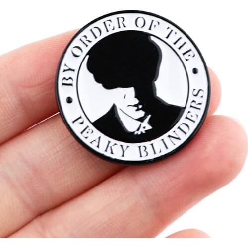 PF596 Dongmanli Peaky Blinders Enamel Pins Brooches Woman Men Backpack Bags Badge Fashion Lapel Jewelry Friends Birthday Gifts