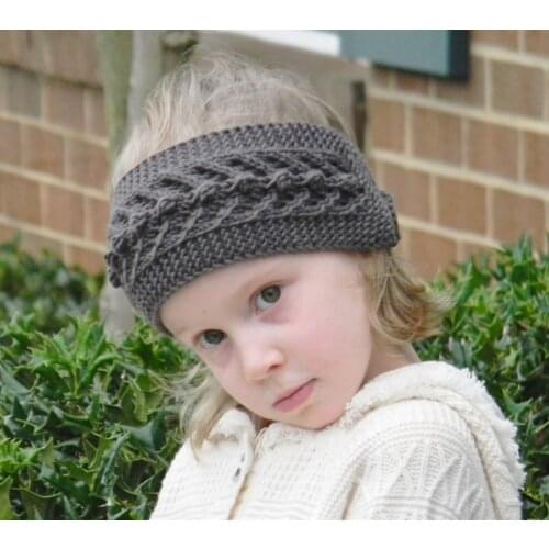 1Pc Baby Girls Knit Crochet Bow Headband Girl Princess Party Fashion Hair Bands Winter Warm Headband Headwear Hair Accessories