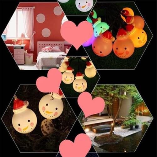 Garden Solar Lamp/Bulbs Solar/Solar Light Outdoor 10 LED Snowman Light String Led Solar Street Light Christmas Decoration