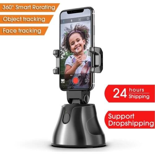 Auto Smart Shooting Selfie Stick 360° Object Tracking Holder All-in-one Rotation Face Tracking Camera Phone Holder