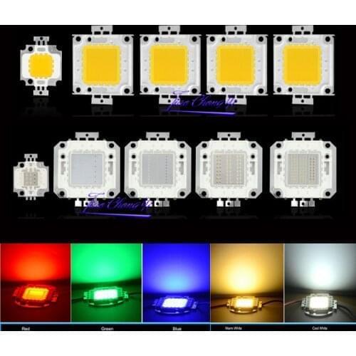 10W 20W 30W 50W 100W High Power LED light COB Led Chips For Floodlight Lamp Led Spotlight White / Red / Green / Blue / RGB/UV