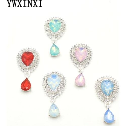 YWXINXI 5Pcs new exquisite shiny brooch rhinestone accessories fashion gorgeous wedding invitation holiday creative decoration