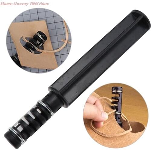 1Pc 6" Leather Strip Cutter Tool For Leather Strap Cutter Handmade Leathercraft Knife with 3 Blades DIY Leather Cutting Tool