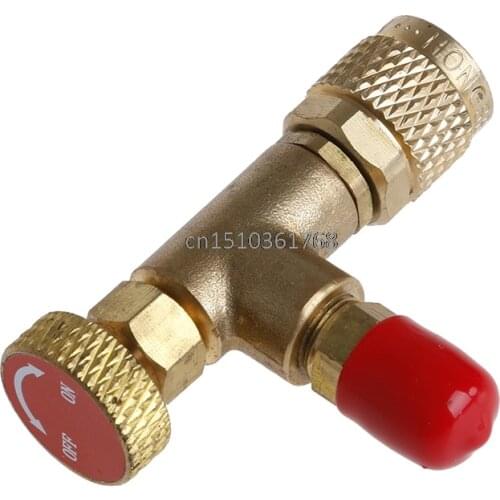 1PC R410 90 Degree Refrigeration Adapter Connector Gauges Hose Refrigerant Air condition Tool #Y05# #C05