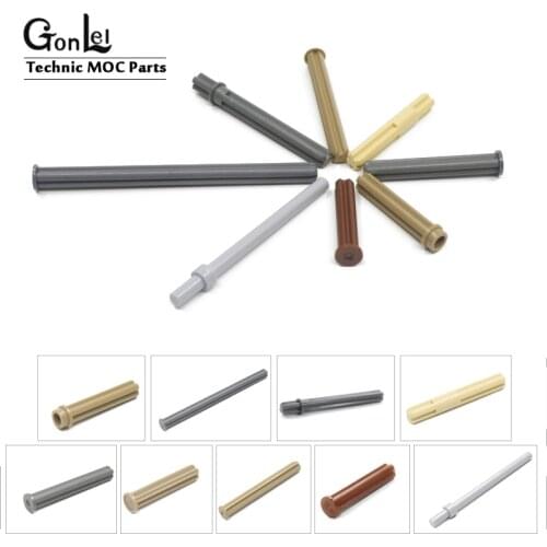 20Pcs/lot Technic Axle with Stop Brick Parts MOC Building Blocks DIY Kid Toy Compatible 6587 24316 87083 55013 15462 99008 55013