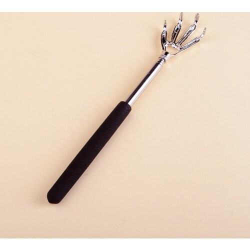 200PCS/lot Convenient Claw Telescopic Ultimate Stainless Steel Back Scratcher extendible From 22 to 59cm lin 3777