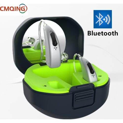 2021 Best Bluetooth Digital Rechargeable Hearing Aids USB Ear Aid Sound Amplifier Portable Adjustable Tone For The Elderly Care