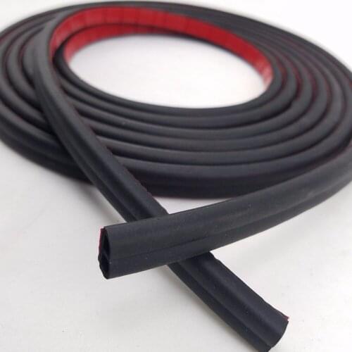 4m Length B type Weatherstrip Edge Trim Noise Insulation Car Rubber Seal Sound Insulation Door Sealing Strip